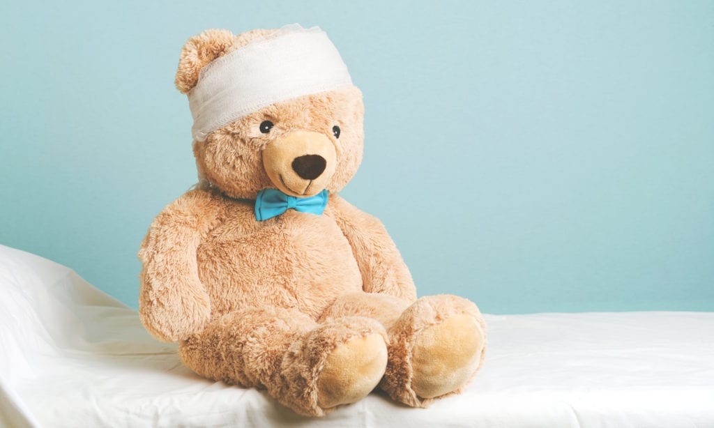 bandage teddy bear